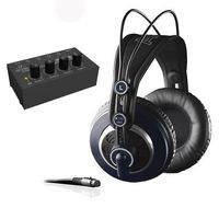 AKG K 240 MK II Professional Semi-Open Stereo Headphones with Behringer HA-400 Headphone Amplifier