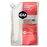 GU Energy Original Sports Nutrition Energy Gel, 15-Serving Pouch, Strawberry Banana