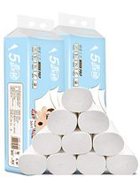 Homeey Toilet Paper Ultra Strong Household Toilet Paper 12 Rolls 5 Layers