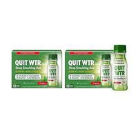 Stop Smoking Remedy to Help Quit Smoking | Quit Water Shots, Works Fast, Stops Cravings, Natural and Nicotine-Free - 24/7 Craving Relief Support (Original Blend, 24 Pack / 96 Shots)