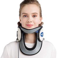 Cervical Traction Device Cervical Vertebra Retractor Inflatable Neck Brace for Medical Cervical Spine Care(White)