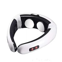 MeterMall Electric Pulse Back Neck Massager Far Infrared Heating Pain Relief Tool Charging