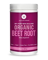 Antler Farms - 100% Pure New Zealand Beet Root Powder, 50 Servings, 200g - Freeze Dried, Raw, Vegan, Gluten Free, Natural Nitric Oxide Booster and Preworkout, for Energy and Health