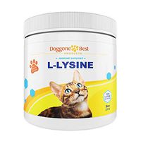 Lysine for Cats - Best L-lysine Powder Supplement - Human Grade All Natural Immune System Support - Helps Maintain Eye & Respiratory Health - 750mg Per Serving - 8oz - Made in The USA