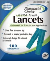 Pharmacist Choice Pull Top 28g Lancets 100s #898302001265