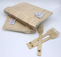 Disposable Bamboo Forks, Premium Quality, Eco-Friendly