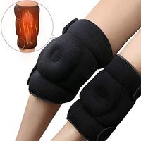 REVIX Microwavable Heating Wraps for Knees and Elbows to Relieve Arthritis Pain Support Heat and Cold Therapy Black