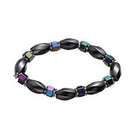 Heallily Hematite Magnetic Therapy Bracelet Healthy Magnetic Beads Bracelet Anklets Jewelry for Men Women Arthritis Carpal Tunnel