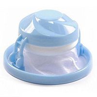 Iusun Washing Machine Laundry Filter Bag Home Washer Floating Lint Hair Catcher Mesh Pouch Bag (Blue)