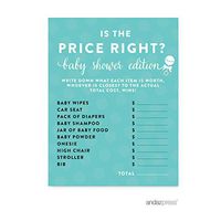 Andaz Press Baby & Co. Baby Shower Collection, Is the Price Right? Game Cards, 20-pack