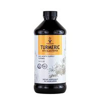 Turmeric Curcumin with Black Pepper Liquid Extract 16 FL OZ 1500mg | Curcuma Longa Root | Joint Support | Pain Relief | Anti-Inflammatory | Antioxidant | Liver Detox | Memory Support | Non-GMO