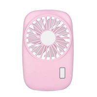 Portable Fan for Tablet, USB Rechargeable Battery Operated Fan with 2 Adjustable Speeds, Handheld Mini Fan with Neckstrap for Kids Women Men Indoor & Outdoor - Pink