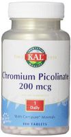 KAL Chromium Picolinate Tablets, 200 mcg, 100 Count