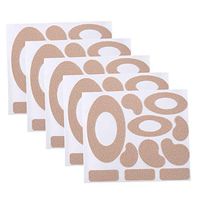Healifty Anti-Wear Feet Sticker Heel Cushion 10 Sheets (Skin Color)