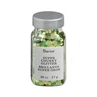 Darice 30029654 .95 oz Super Chunky Glitter, Green