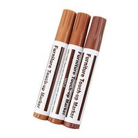 Furniture Repair Kit Wood Markers - Set of 3 - Markers - for Stains, Scratches, Floors, Tables, Desks, Carpenters, Bedposts, Touch-Ups, Cover-Ups, Molding Repair