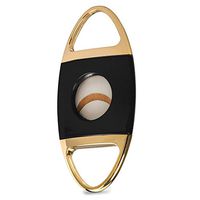 Jewels By Lux Jaws Serrated Cigar Cutter - Black and Gold-New