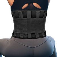RiptGear Back Brace for Men and Women - Back Pain Relief Support for Lower Back Pain and Hip Pain - Lumbar Severe Back Pain Relief for Herniated Disc and Sciatica (Black, Large)