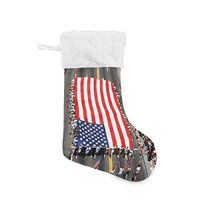 Personalized Christmas Stocking Very Trendy Independence Day Background Santa Xmas Tree Decor Socks Gift Kids Fireplace/Restaurant/Hotel/Club/bar