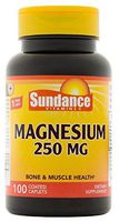 Sundance Magnesium 250 mg Tablets, 100 Count