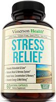 Stress Relief Mood Enhancer Supplement. Relief from Occasional Anxiety, with Biotin, 5-HTP, Valerian, Lutein, Vitamin B1 B2 B5 B6, L-Theanine, St. John's Wort, Ashwagandha, Chamomile. Niacin, GABA.