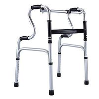 LIBWX Old-Fashioned Folding Walker Aluminum Walker Four-Foot Auxiliary Walker