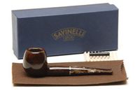 Savinelli Marron Glace 207 Smooth Brown Tobacco Pipe