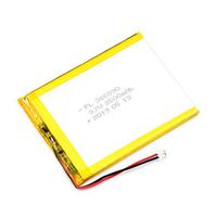 AKZYTUE 3.7V 2500mAh 366890 Lipo Battery Rechargeable Lithium Polymer ion Battery Pack with JST Connector