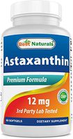 Best Naturals Triple Strength Astaxanthin 12mg 60 Softgels - Powerful Antioxidant Carotenoid