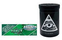 Herb Airtight Container Fresh Kettle with Juicy Jay's Absinth 1.25 Flavored Hemp Rolling Papers 1 Count DC Crafts Nation- Illuminati