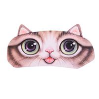 Eye Mask for Sleeping Funny Big Eyes Cat Blindfold, Eye Sleep Mask with Adjustable Strap 3D Travel Sleep Eye Mask Eyeshade Unisex Lightweight Blocks Light Comfortable Blackout Eyepatch, Eye Cover