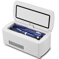HYXL Portable Insulin Refrigerated Box,Insulin Cooler,Refrigerator for Medicine 5v Rechargeable Portable Insulin Refrigerated Box Intelligent Cooling Medicine Box-a