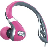 Polk Audio UltraFit 3000 In-Ear Canal Sports Headphones - Grey / Pink