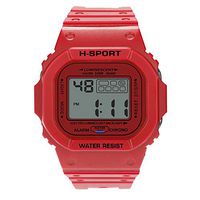 Mens Watches,Fxbar Fashion Digital Sports Watch Waterproof Sport Analog Dive Watch Multifunction Automatic Watch (Red)