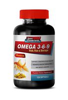 Brain Support Supplement Improve Memory Focus and Brain Function - Omega 3 6 9 - Premium Dietary Supplement - Fish, Flax & Borage - Omega 3 Fish Oil - 1 Bottle 120 Softgels