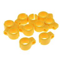 10pcs Smoking Cigarette Finger Ring Cigarettes Free Hands Holder for Smoker Silica Gel Yellow