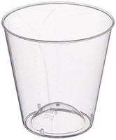 Embellish Crystal Clear Hard Plastic 2oz Clear Shot Glass Pack Of 50