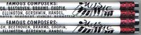 Famous Music Composers Pencil Pack of 10