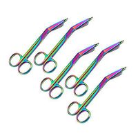 LAJA IMPORTS 5 Lister Bandage Scissors 5.5" Multi Color Rainbow Titanium Instruments