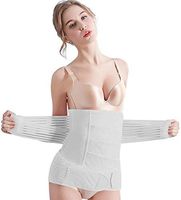 Postpartum Belly Support Recovery Wrap - Belly Belt for Postnatal, Pregnancy, Maternity - Body Shaper Girdles for Women - Waist Shapewear Belt Tummy Belt (White, XXL)