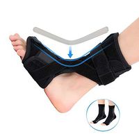 Plantar Fasciitis Support Brace with Compression Socks, Orthotics Drop Foot Brace Day and Night Time Pain Relief from Plantar Fasciitis, Tendon Stretch, Achilles, Heel Spurs Relief