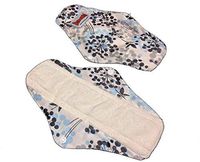 4 Bamboo Mama Cloth/Menstrual Pads/Reusable & Water Proof Sanitary Pads/Panty Liners - Prints (Wildflowers)