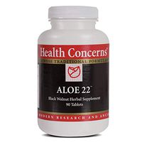 Health Concerns - Aloe 22 - Aloe Cleansing Chinese Herbal Supplement - Intestinal Support - with Black Walnut Hulls - 90 Count