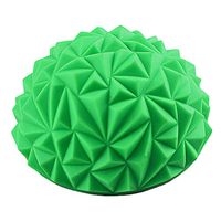 Fine Foot Massager Spiky Massage Ball PVC Foot Trigger Point Stress Relief Yoga Massager Relieve Plantar Fasciitis Heel Spurs Foot Arch Pain Acupressure Reflexology Relax (Green)