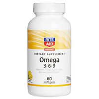 Rite Aid Omega 3-6-9 Softgels, Lemon Flavored - 60 Count