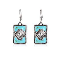 Fashion New Trendy Engagement Turquoise Earrings 925 Silver Dangle Ear Stud Best Fine Stylish Novelty Pendant Girls Prom Bangle Comfortable Charms Cute Comfy