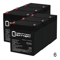 Mighty Max Battery 12V 5Ah Replacement for MK ES5-12 Wheelchair Battery - 6 Pack Brand Product