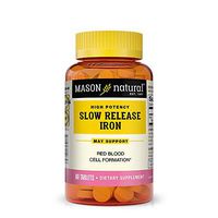 Mason Vitamins Slow Release Iron, 60 Tablets (Pack of 3)