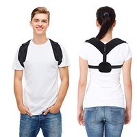 Supportier Posture Corrector for Women and Men | Shoulder & Neck Pain Relief Care | Slouch Corrective Therapy with Armpit Pad for Comfort | Lumbar Brace for Lower & Upper Back Support | Bonus Bag