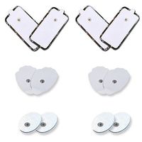 Replacement Tens Unit Pads All Sizes 2 Pairs of Each Sizes Electrode Self Adhesive Replacement Electodes Large Medium Small
